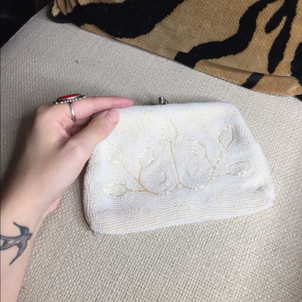 vintage beaded clutch